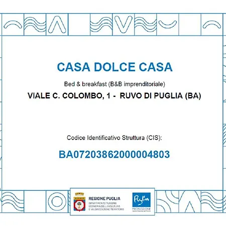 Casa Dolce Casa Ruvo Breakfast & Bed بيت ضيافة 4*